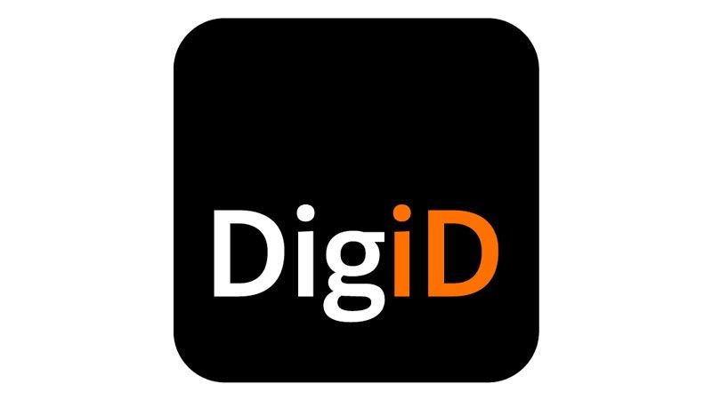 DigiD-logo, inlogmiddel voor digitale identificatie in Nederland.